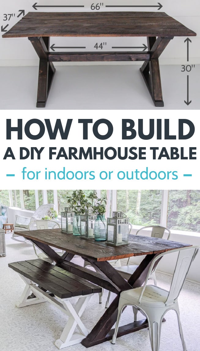 Build A Beautiful Diy Farmhouse Table, How To Build Farmhouse Table Legs