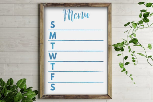 Free Printable Meal Planners for a Command Center or Planner