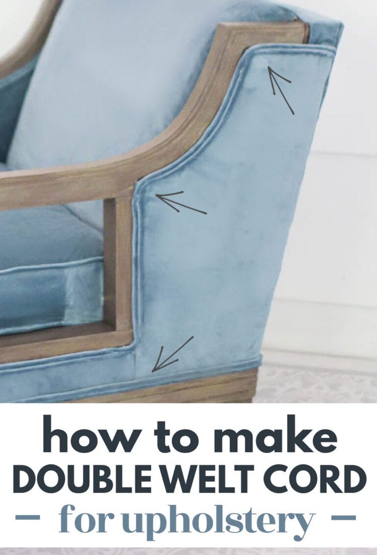 How to Make Easy Double Welt Cord for Reupholstering Furniture