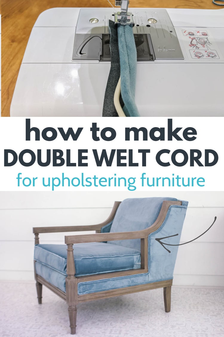 How to Make Easy Double Welt Cord for Reupholstering Furniture