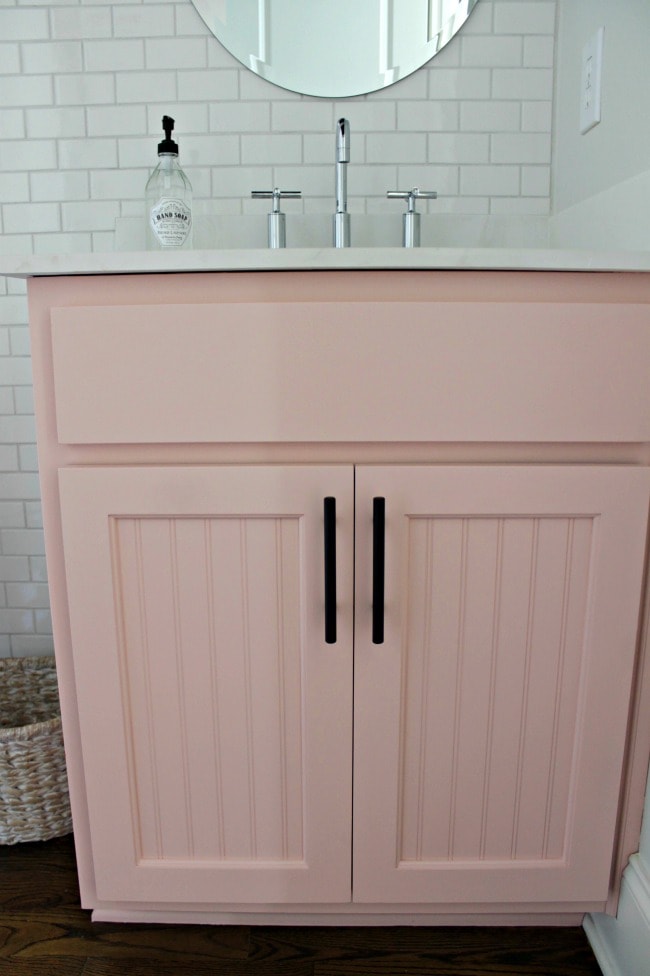 Image for Pink Bathroom Vanity Makeover