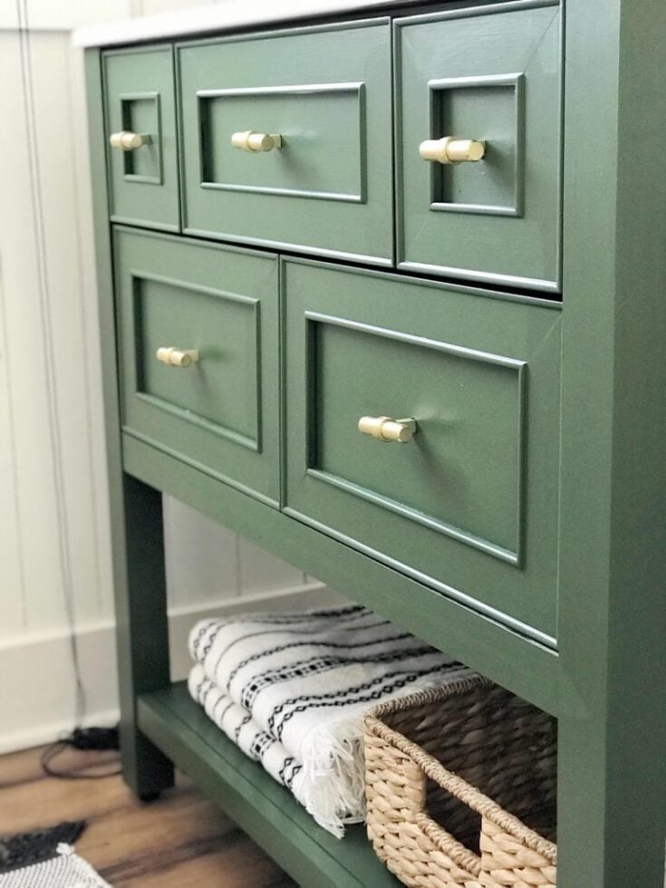 21 Beautiful Painted Bathroom Cabinet Ideas Lovely Etc Painted Bathroom Cabinet Ideas, Bathroom Cabinet Paint Colors 2021