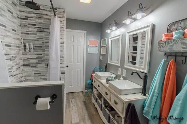 Image for Farmhouse Style Bathroom Vanity Remodel
