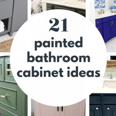 21 Beautiful Painted Bathroom Cabinet Ideas