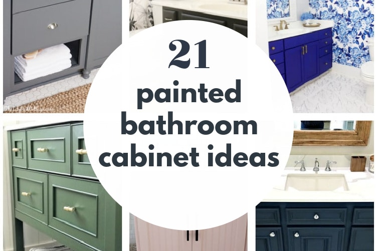 Painted Bathroom Cabinet Ideas, Can I Paint A Laminate Vanity