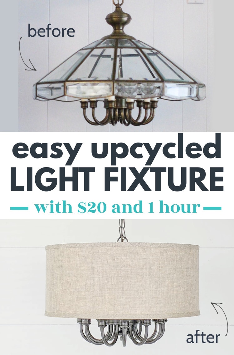 How to Completely Transform an Ugly Light Fixture