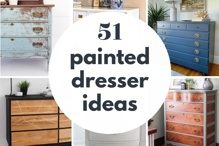 51 Painted Dresser Ideas For Dressers, Gray Painted Dresser Ideas
