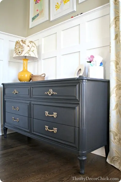 Modern Green Makeover, Dresser Flip