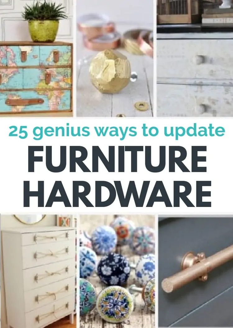 Updating Furniture Hardware: 25 DIY Drawer Pull Ideas + The Best Places to Buy  Hardware