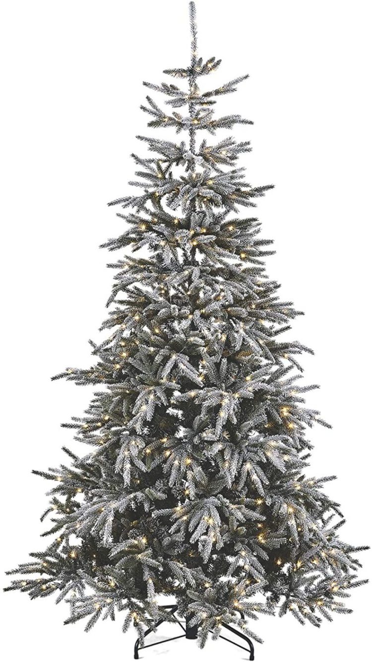 15 Flocked Christmas Trees for Any Budget Lovely Etc.