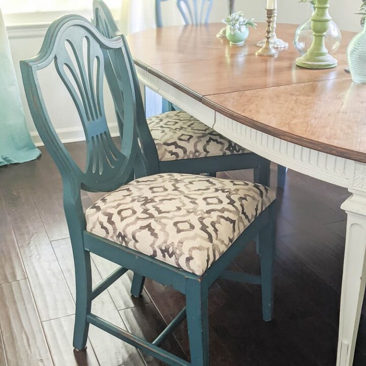 reupholstered chair