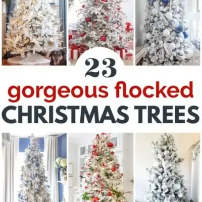 23 Gorgeous Flocked Christmas Trees