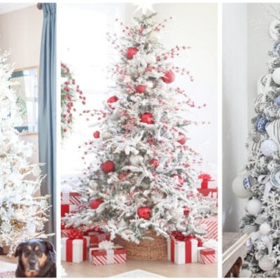 23 Beautiful Flocked Christmas Tree Decorating Ideas