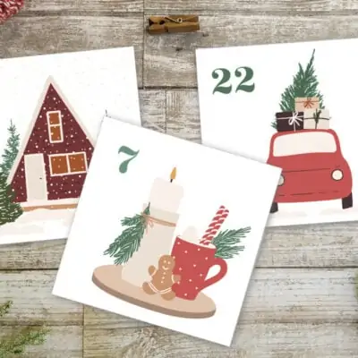 Free Printable Advent Calendar plus how to use it as a photo advent calendar