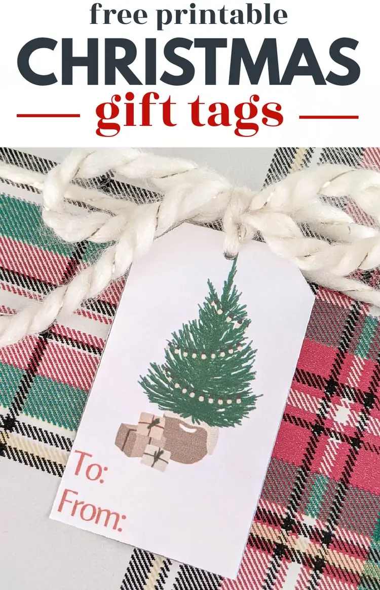 Printable Christmas Ornament Name Tags