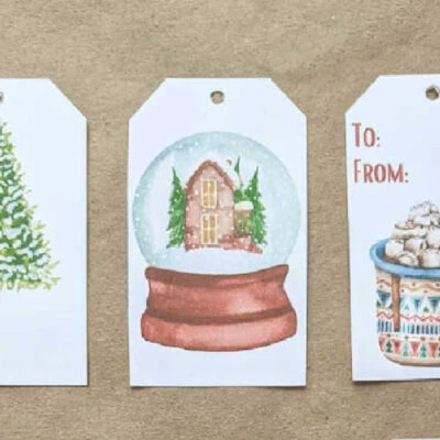 Free Printable Christmas Gift Tags: Modern + Traditional