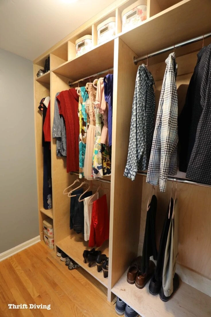 DIY Closet Organizer on a Budget - Itty Bitty Farmhouse