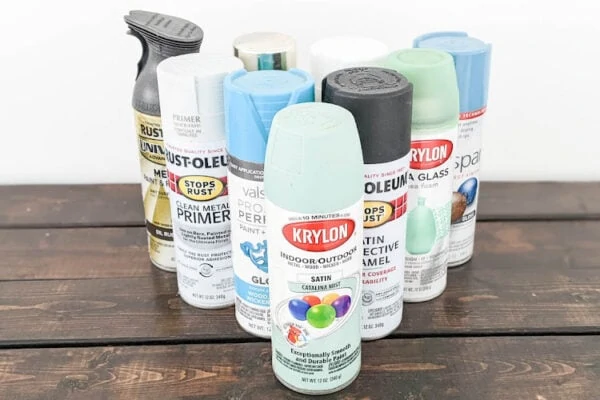 cans of spray paint
