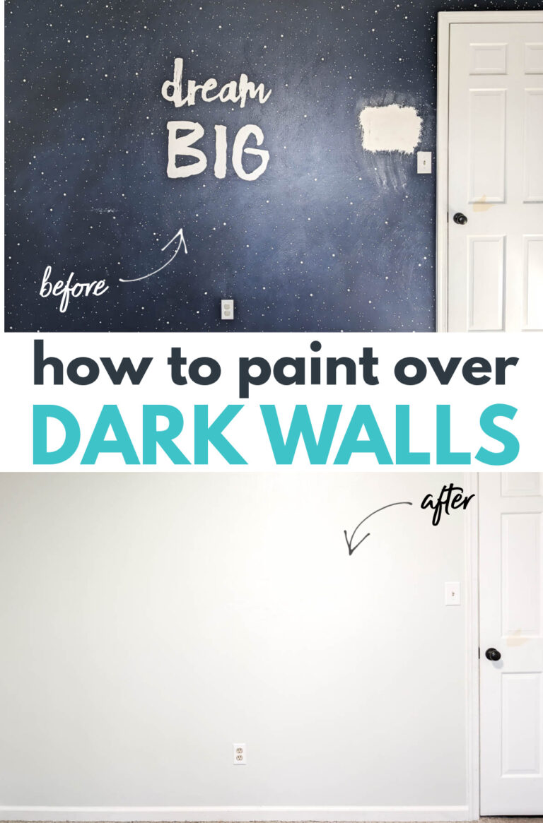 How to paint over dark walls the easy way