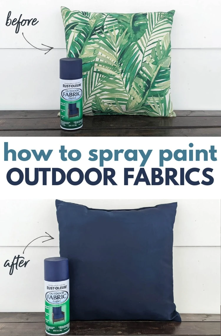 Outdoor Fabric Spray Paint - Worth a Shot, Or Totally Not?