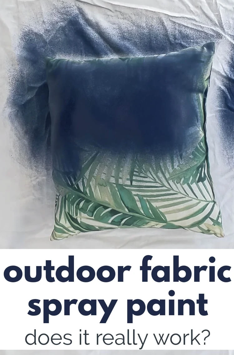 Outdoor Fabric Spray Paint - Worth a Shot, Or Totally Not?
