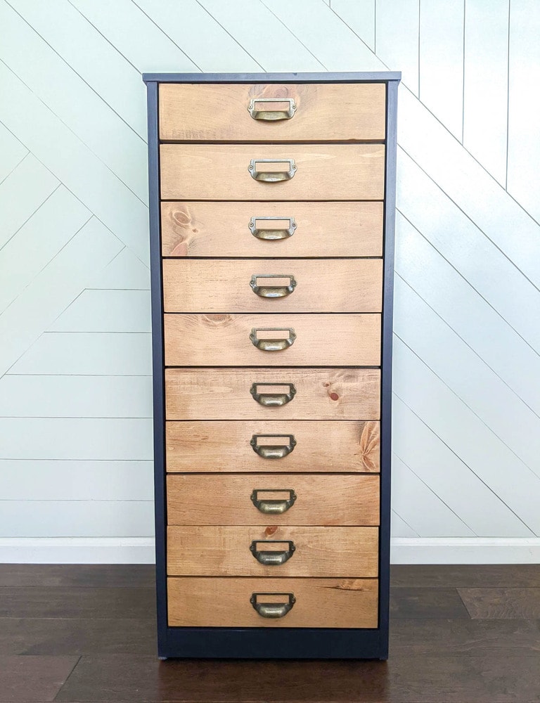 finished diy apothecary cabinet.