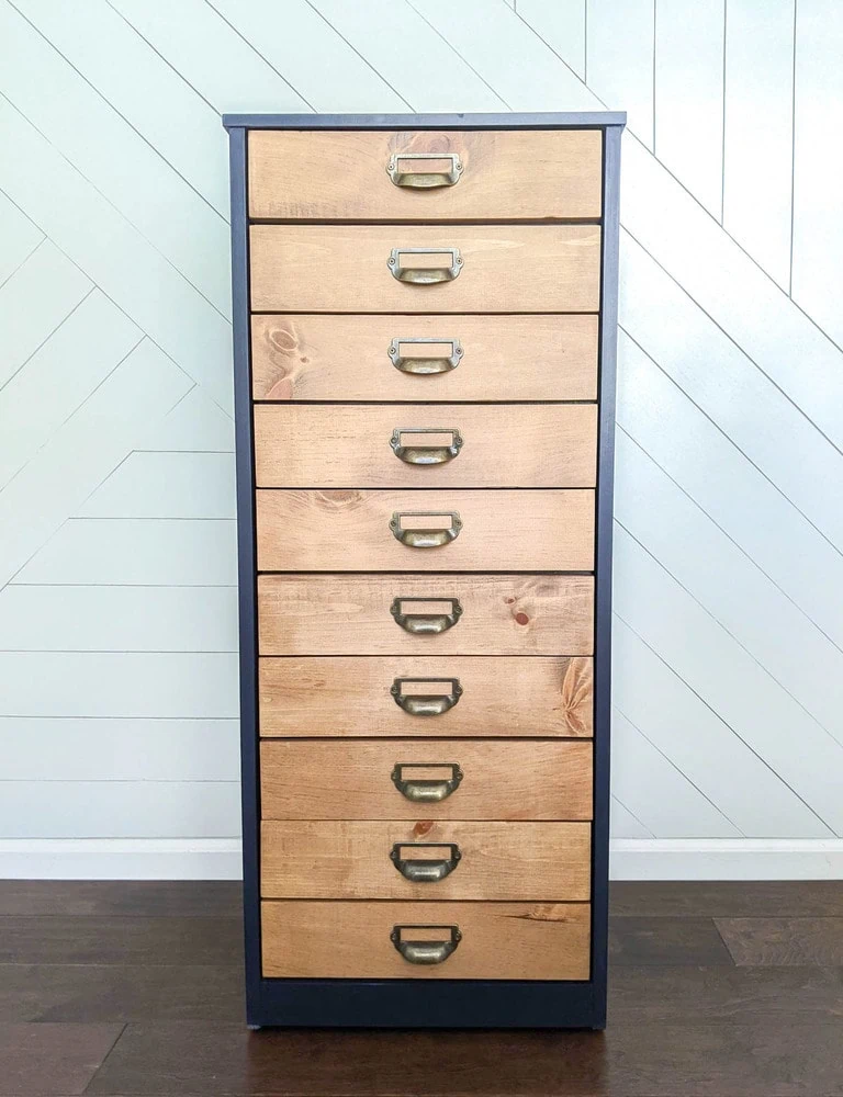 finished diy apothecary cabinet.