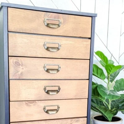 How to turn a Basic Dresser into an Easy DIY Apothecary Cabinet