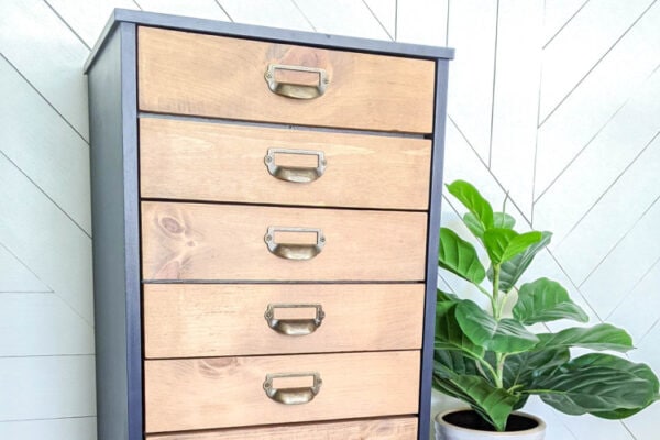 finished apothecary cabinet