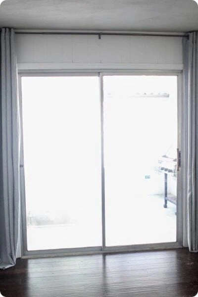 curtains on sliding glass doors