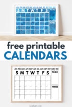 How to Make a Dry Erase Wall Calendar + Free Printable Calendars ...