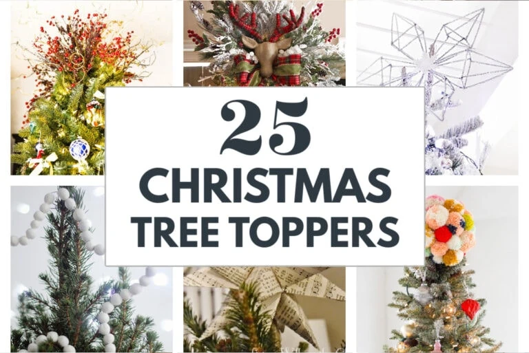 25 christmas tree toppers collage