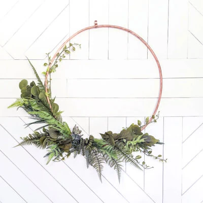 How to Make a Huge Hoop Wreath out of Real Copper