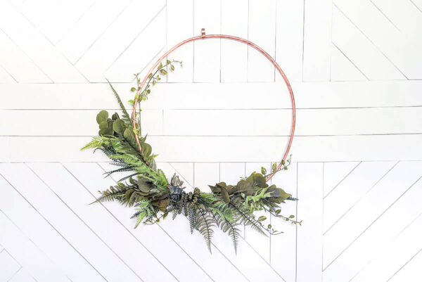 How to Make a Huge Hoop Wreath out of Real Copper
