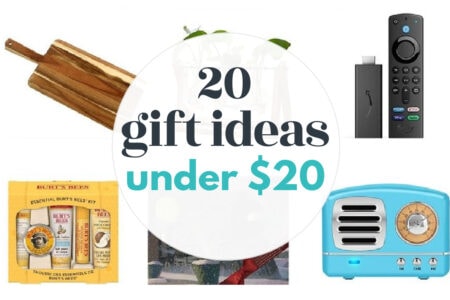 twenty gifts from Amazon under twenty dollars collage.