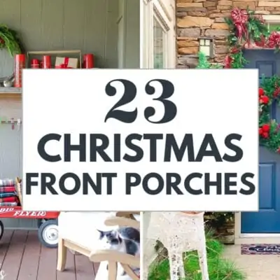 23 Festive Front Porch Christmas Decorating Ideas