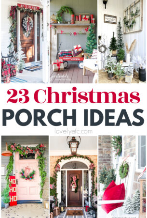 23 Festive Front Porch Christmas Decorating Ideas