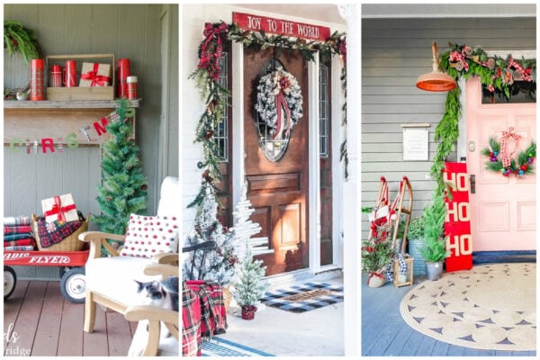23 Festive Front Porch Christmas Decorating Ideas