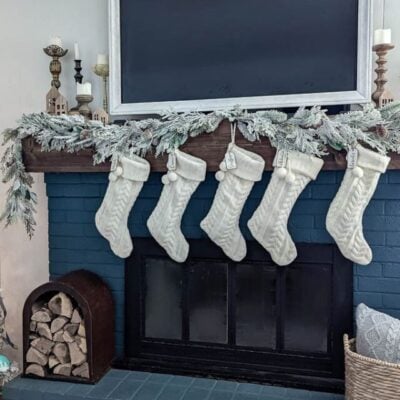 Easy Steps To Hang Garland on a Mantel