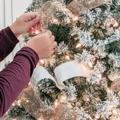 How to Add Ribbon to a Christmas Tree