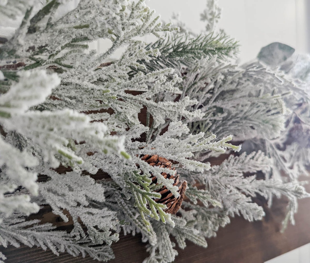 How to Flock Garland to Create Beautiful Christmas Decor