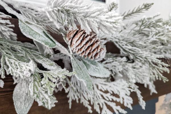 How to Flock Garland to Create Beautiful Christmas Decor