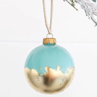 Gorgeous Gold Leaf Christmas Ornaments