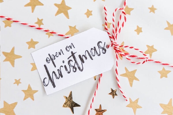 Free Printable Black and White Christmas Gift Tags
