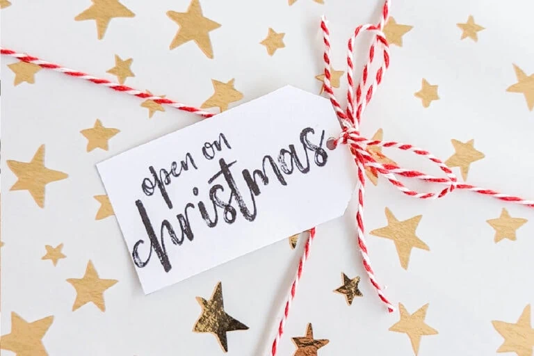 Free Printable Black and White Christmas Gift Tags