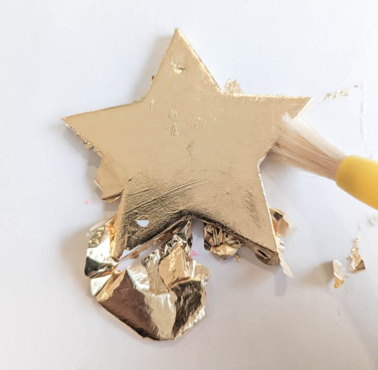 How to Make Easy and Beautiful Gold Leaf Christmas Ornaments