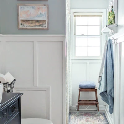 Quick and Easy Bathroom Makeover Using Only Paint and Accessories
