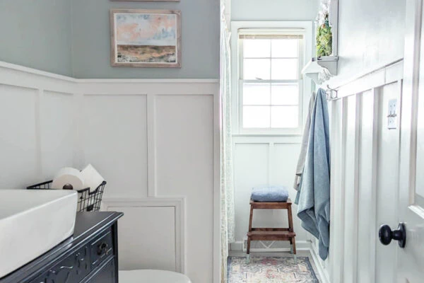 Quick and Easy Bathroom Makeover Using Only Paint and Accessories