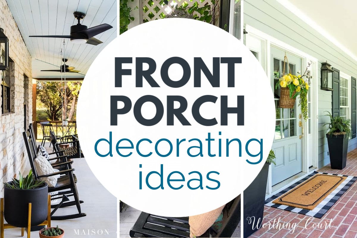 Easy Spring Front Porch Makeover Ideas HOW TO LAYER FRONT DOOR