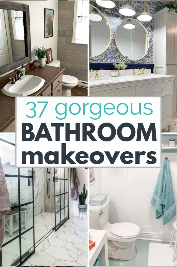 37 Gorgeous Bathroom Makeovers full of smart DIY ideas